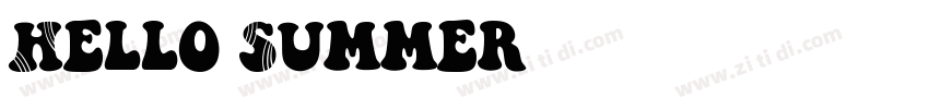 Hello Summer字体转换